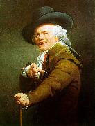 Joseph Ducreux Portrait de lartiste sous les traits dun moqueur oil painting on canvas